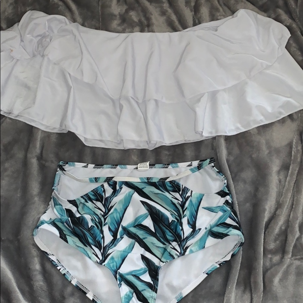 High waisted bathing suit!